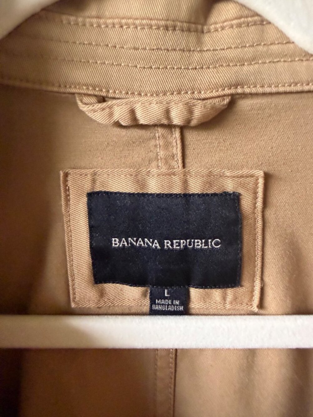 Banana Republic Utility Chore Jacket Tan Khaki Large L - Picture 4 of 7